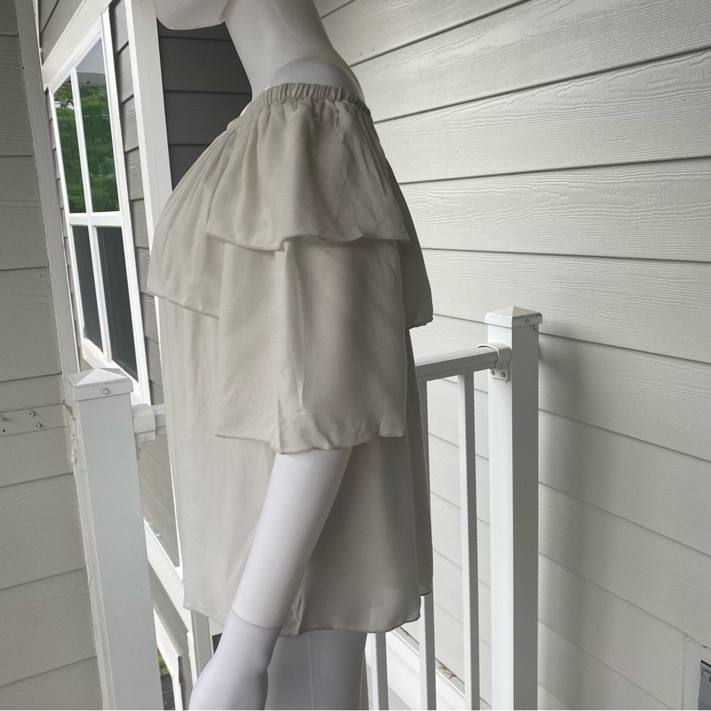 CHASER Off The Shoulder Flutter Sleeve Top - Picture 2 of 7
